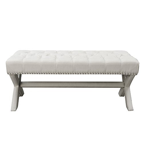 Dark Grey Velvet Bench V17919