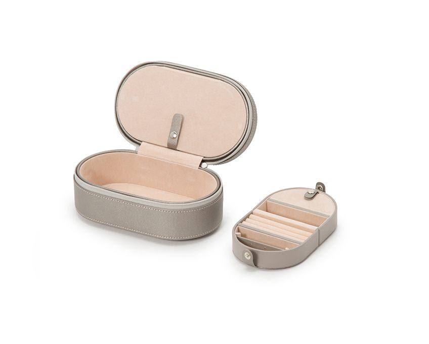 Black Oval Zip Travel Case Y522