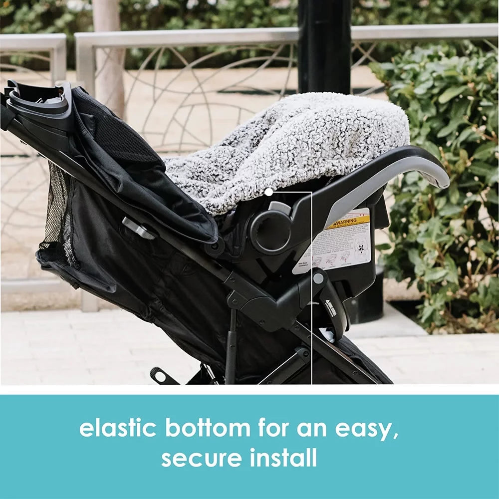 Winter Baby Car Seat Cover with Warm Sherpa Lining P3130