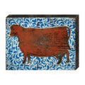 Cow Art on Board Wall Decor P8928
