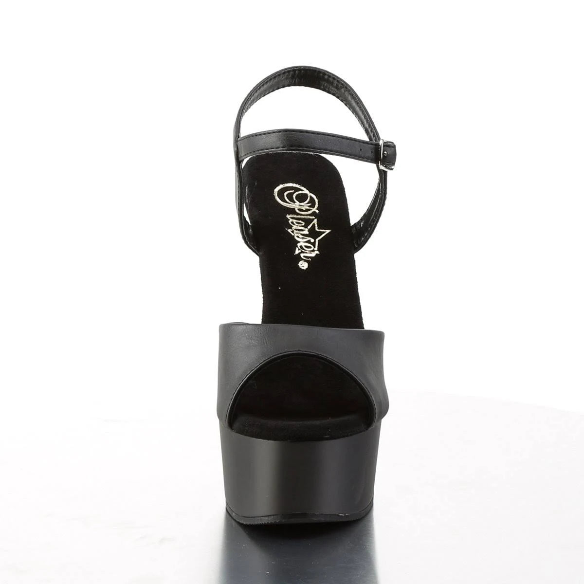 Black Faux Leather Matte Shoes V993