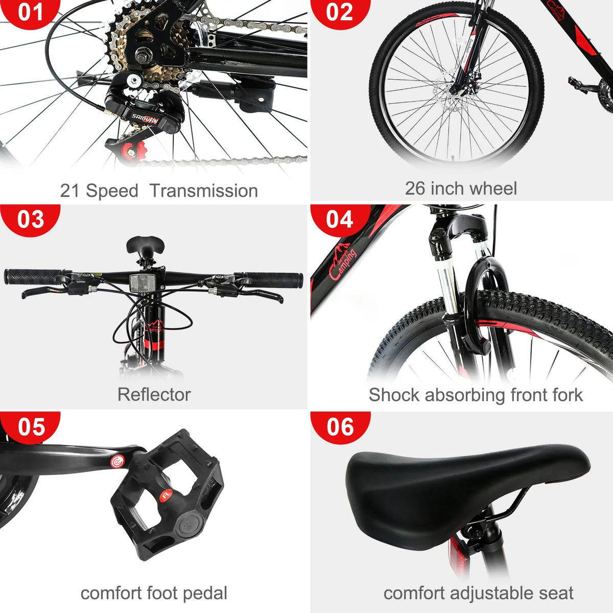 Lightweight 21-Speed Mountain Bike D59731