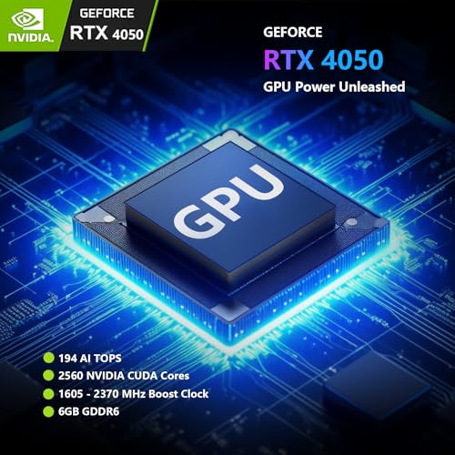 15.6 FHD 144Hz IPS Gaming Laptop with AMD Ryzen 7 7435HS, RTX 4050, 32GB DDR5, 1TB SSD F8876