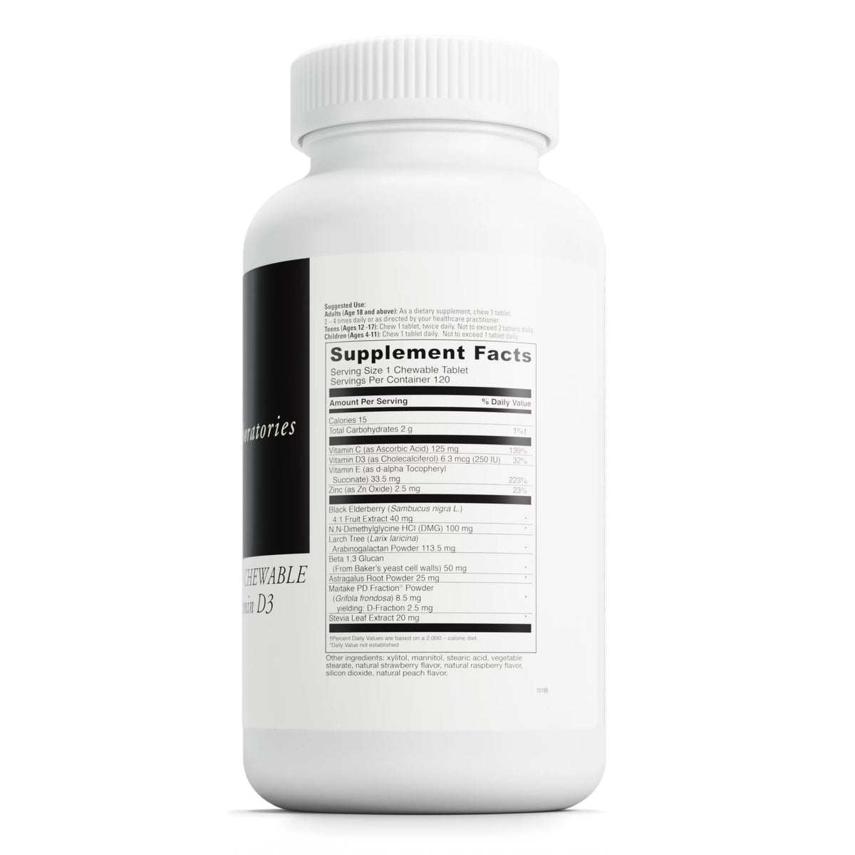 Chewable with Elderberry & Vitamin D3, 120 Chewable Tablets S31945
