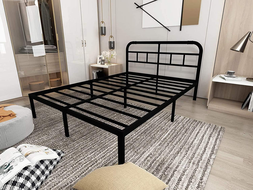 Black Metal Steel California King Bed Headboard Pack of 2 S871882