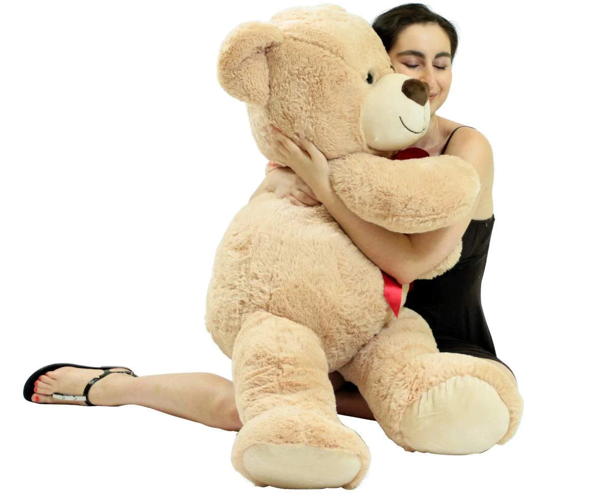 Beige Tan 48 inch Plush Teddy Bear Stuffed Animal C5476