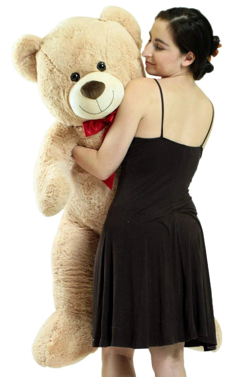 Beige Tan 48 inch Plush Teddy Bear Stuffed Animal C5476