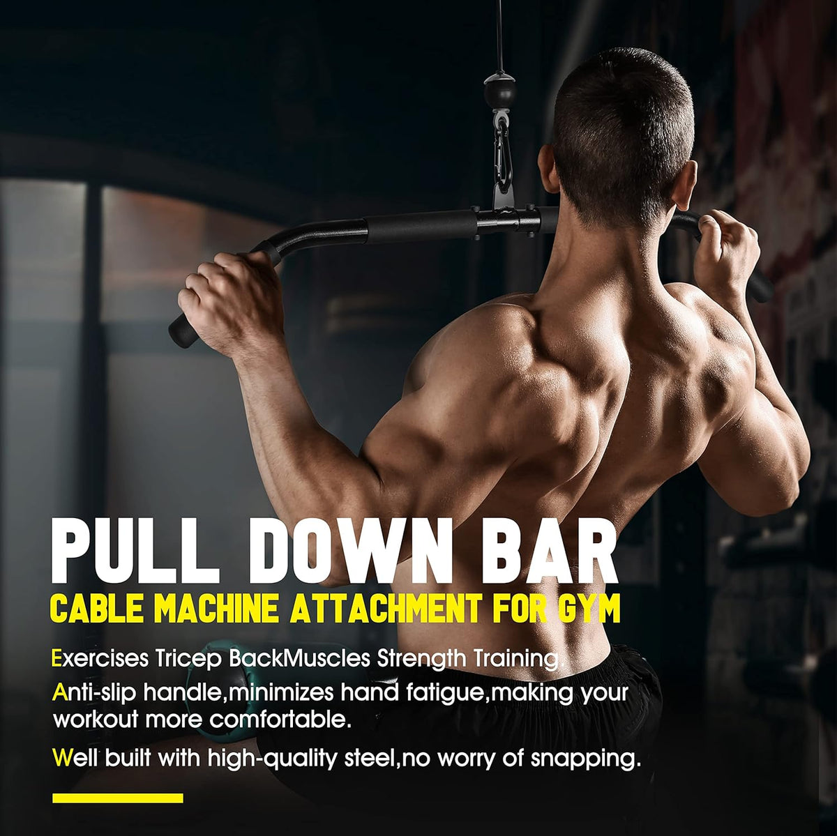 LAT Pull Down Cable Pulley System Attachments for Home Gym Equipment K615