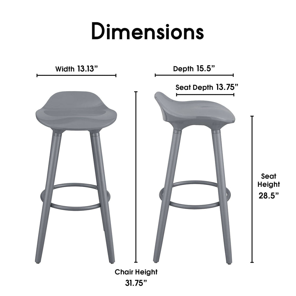 White Bar Stool J46989