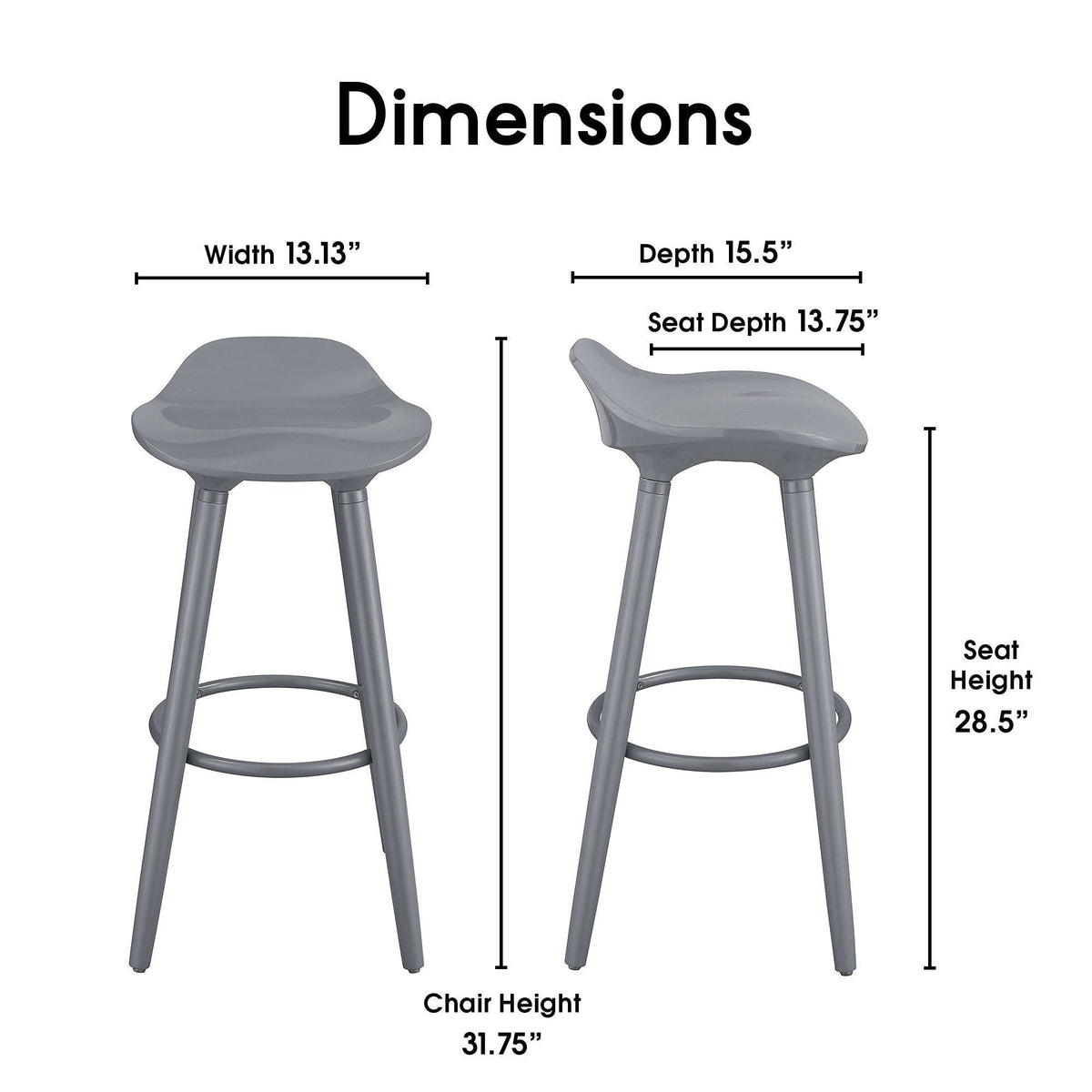 White Bar Stool J46989
