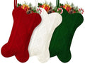 18 Inch Knitted Dog Christmas Stocking 3 Pack T7877