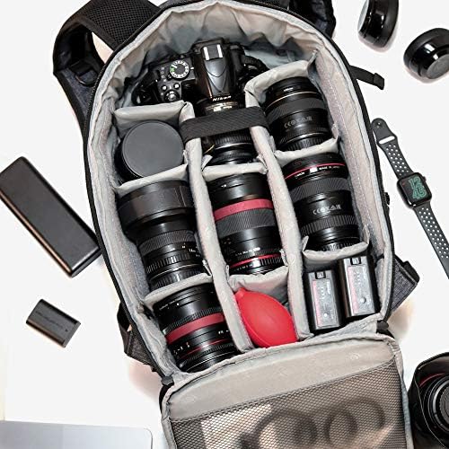 Canvas Camera Backpack with Rain Cover L234250