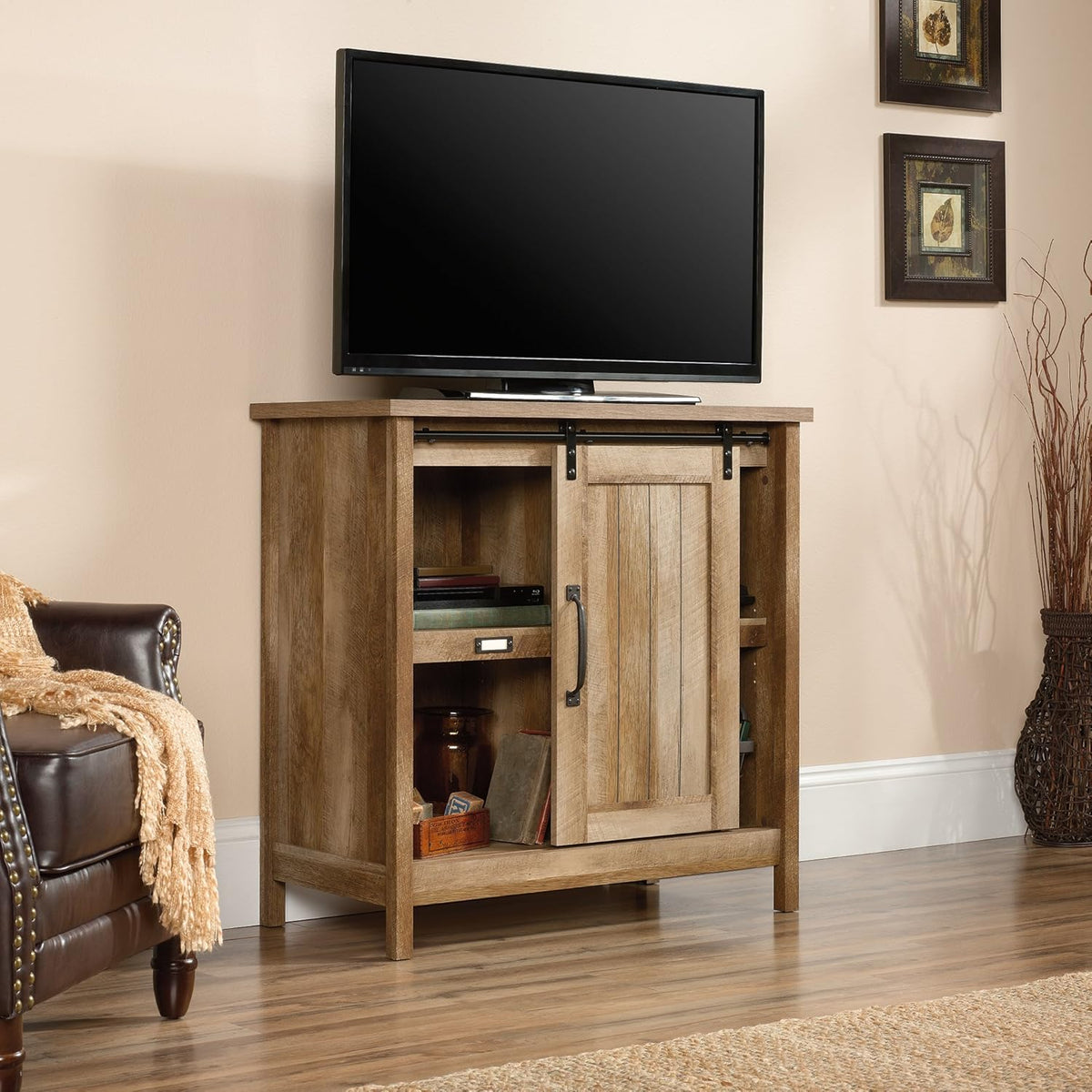 Craftsman Oak Storage Cabinet S586824