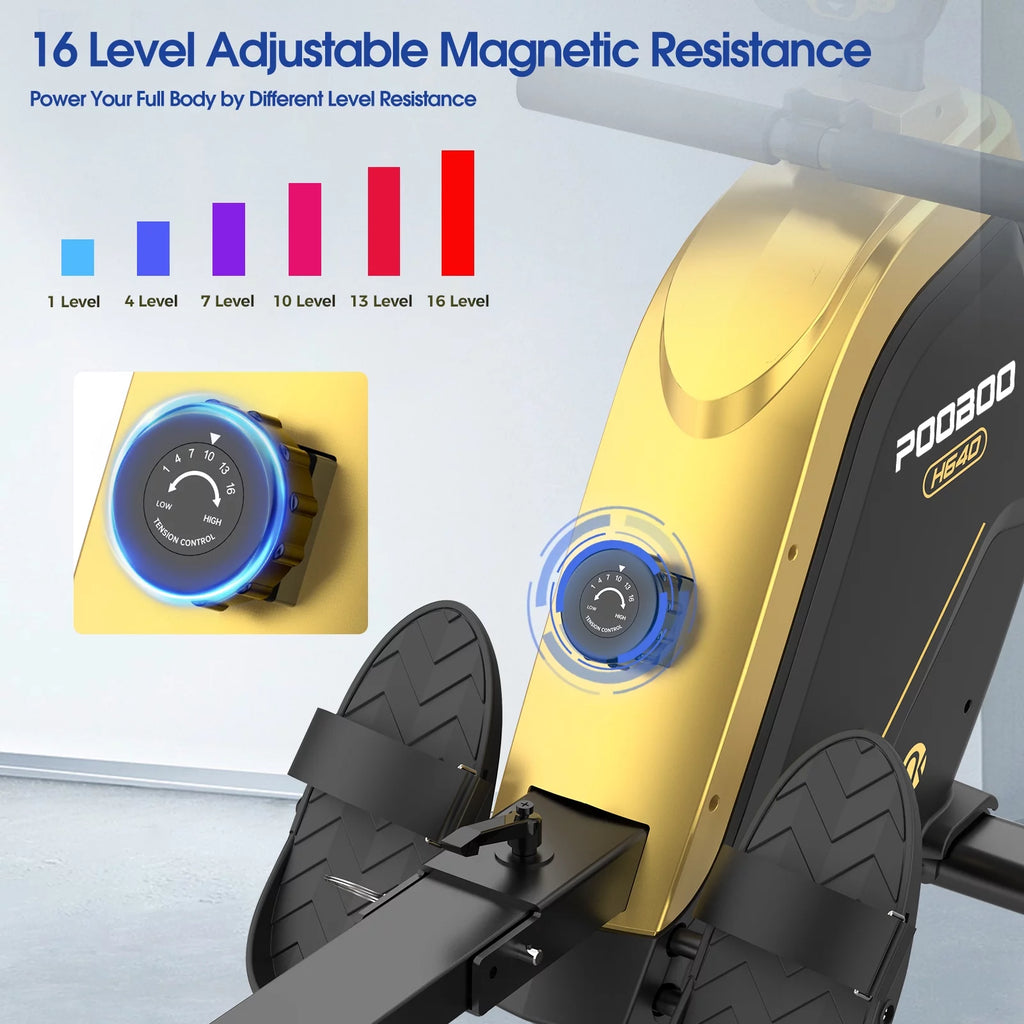 Rowing Machine with Digital Monitor and Electromagnetic Resistance Z3831