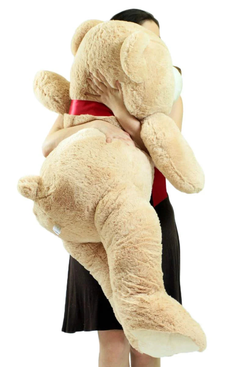 Beige Tan 48 inch Plush Teddy Bear Stuffed Animal C5476