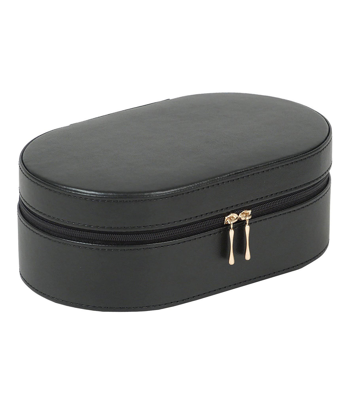 Black Oval Zip Travel Case Y522