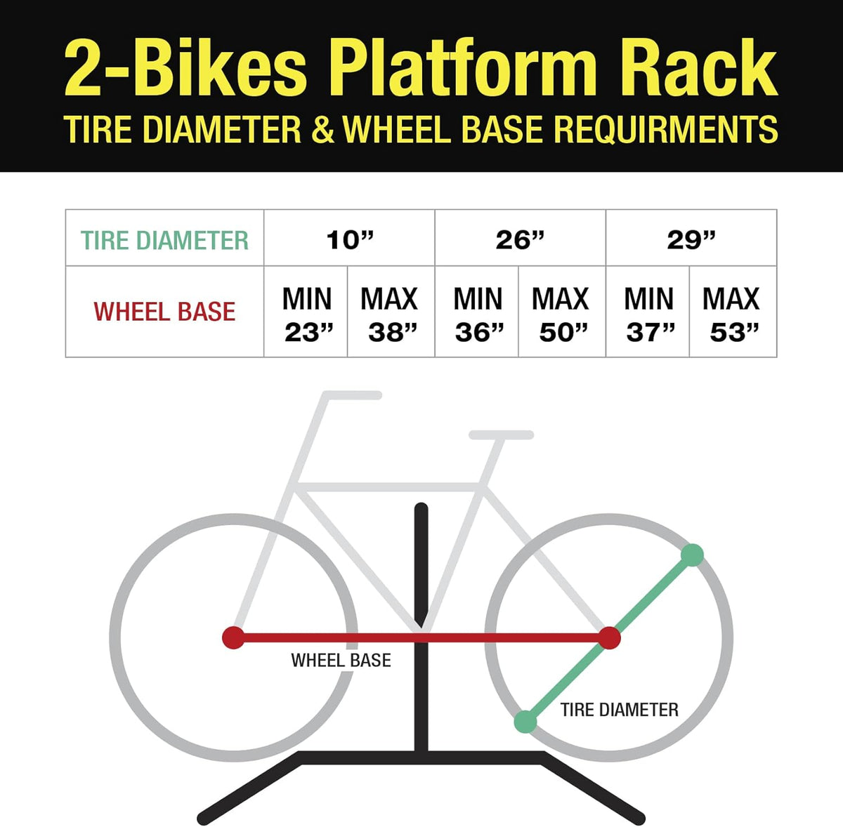 4-Bike Hitch Mounted Bicycle Carrier Rack H737