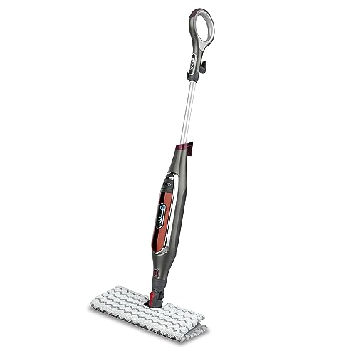 White Steam Mop with 2 Washable Pads I627