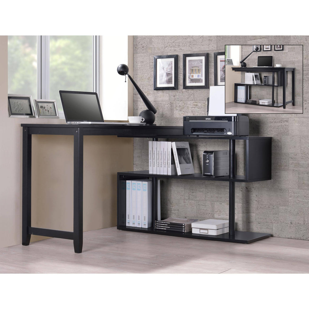 Swing Out Desk - Black K129