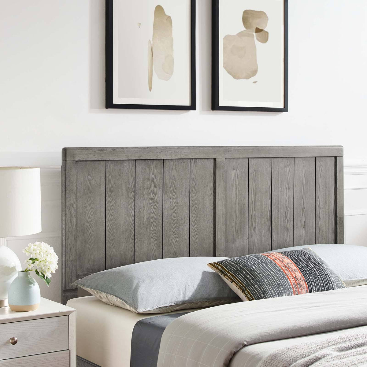 Twin Headboard Black Wood D56350