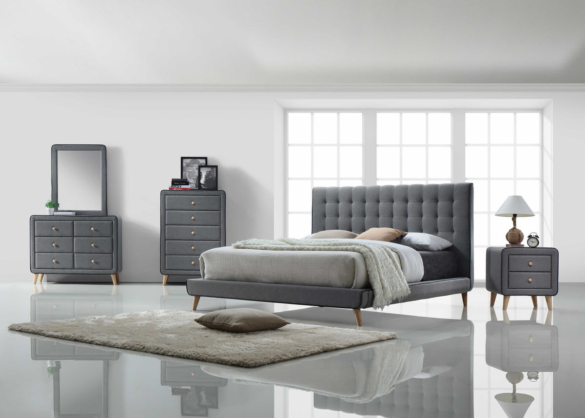 Light Gray Fabric Chest F7239