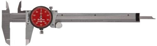 Red Stainless Steel Dial Slide Caliper Z3677