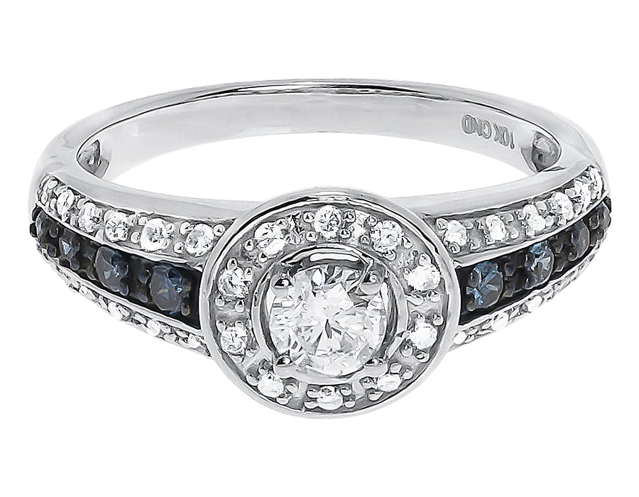 Blue White Solitaire Diamond Engagement Ring (0.60 ct) N15615