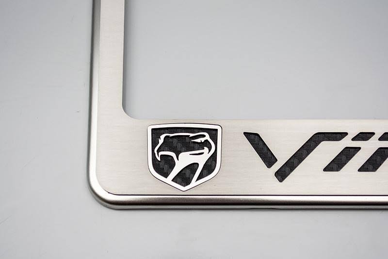 License Plate Frame CF Orange B293