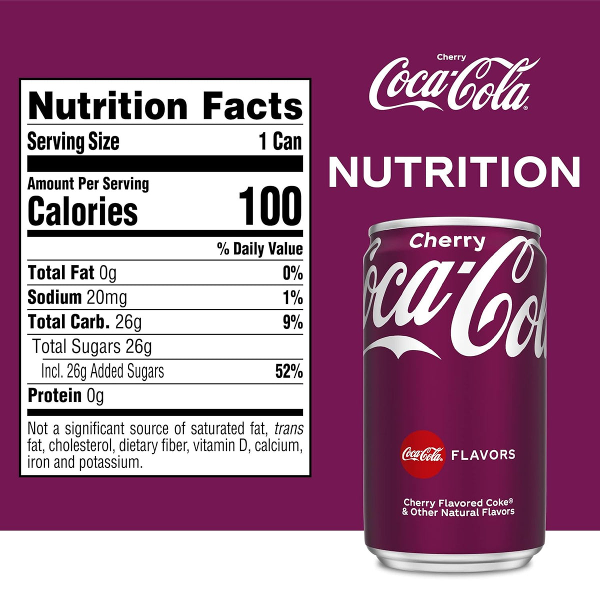 Cherry Soda Mini Cans, 7.5 fl oz, 20 Pack N8951