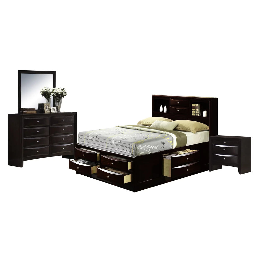 Mahogany King Storage Bedroom Set E42151