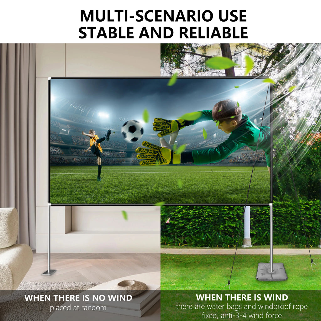 100inch Portable Projector Screen with Stand B713