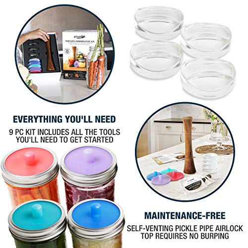 Fermentation Jar Starter Set with Mason Jar, Lids & Weight F354784
