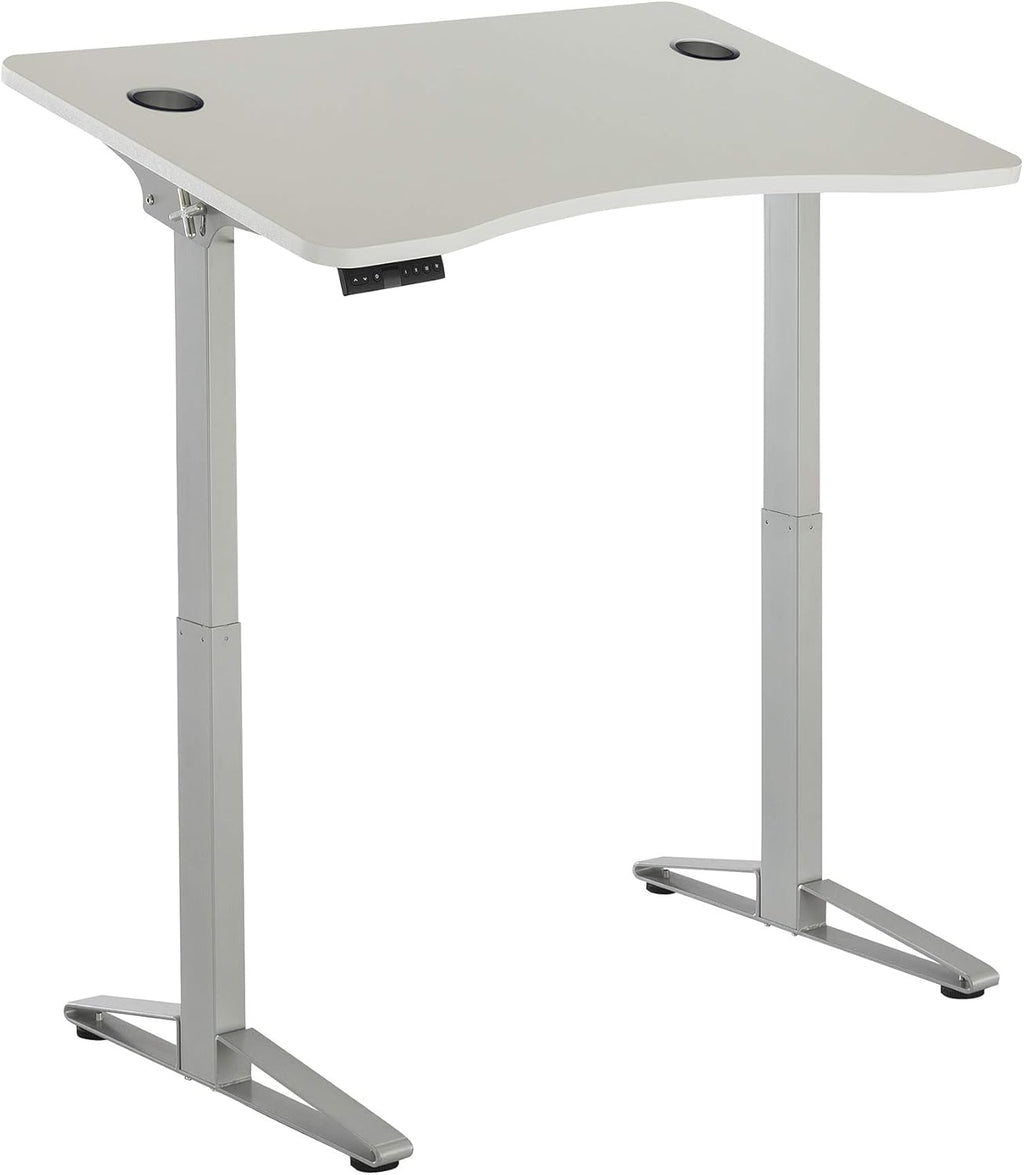 Electric Height Adjustable Sit to Stand Desk, White K13551
