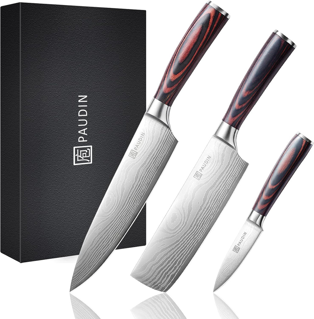 3 Pieces German High Carbon Stainless Steel Knife Set C597658
