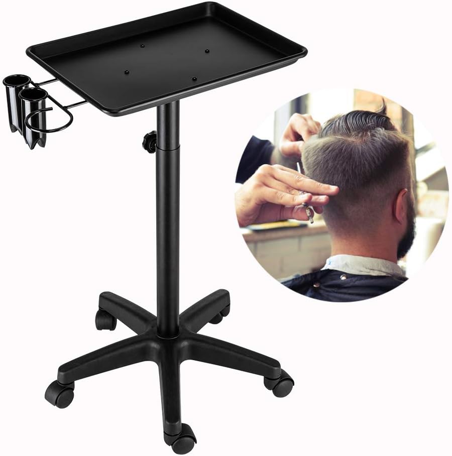 Salon Rolling Color Tray Cart on Wheels with Accessory Caddy R78844