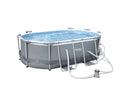 10' x 6'7 x 33 Power Steel Oval Frame Above Ground Swimming Pool M244412