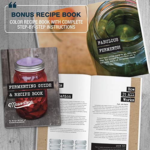 Fermentation Jar Starter Set with Mason Jar, Lids & Weight F354784