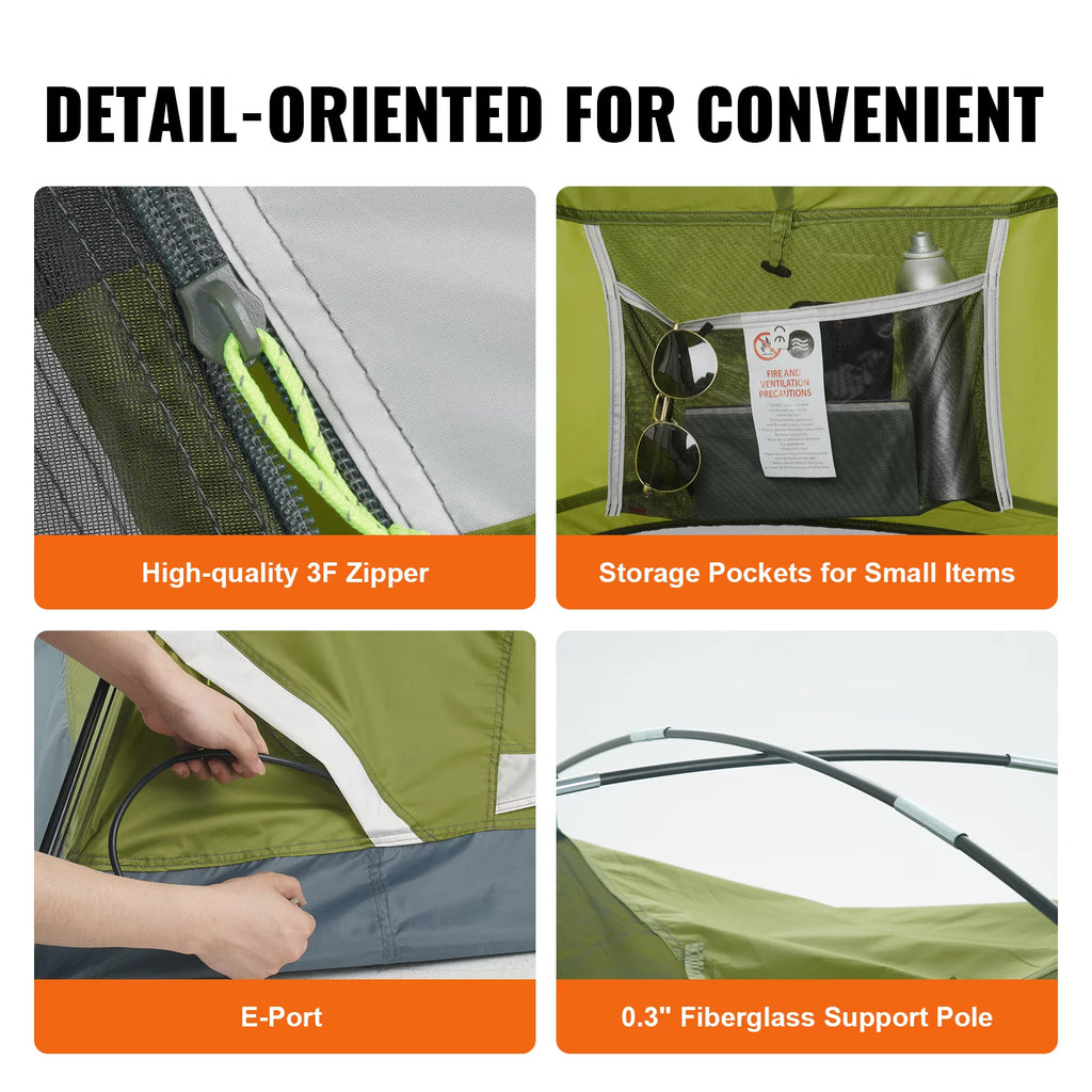 7 x 7 x 4 ft Waterproof Lightweight Camping Tent L208904