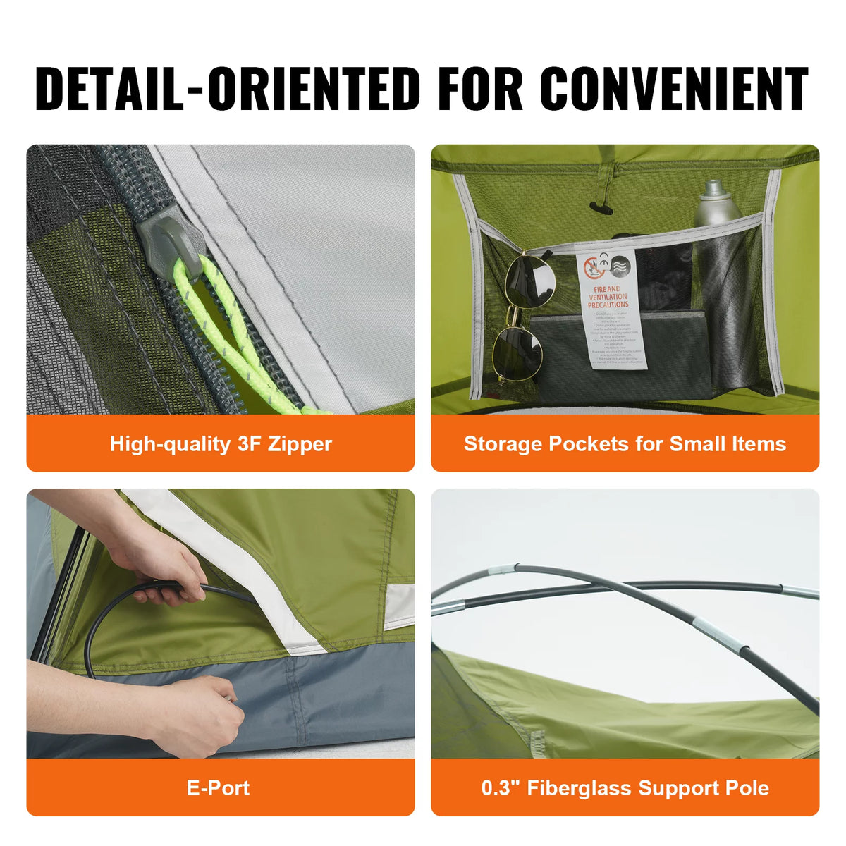 7 x 7 x 4 ft Waterproof Lightweight Camping Tent L208904