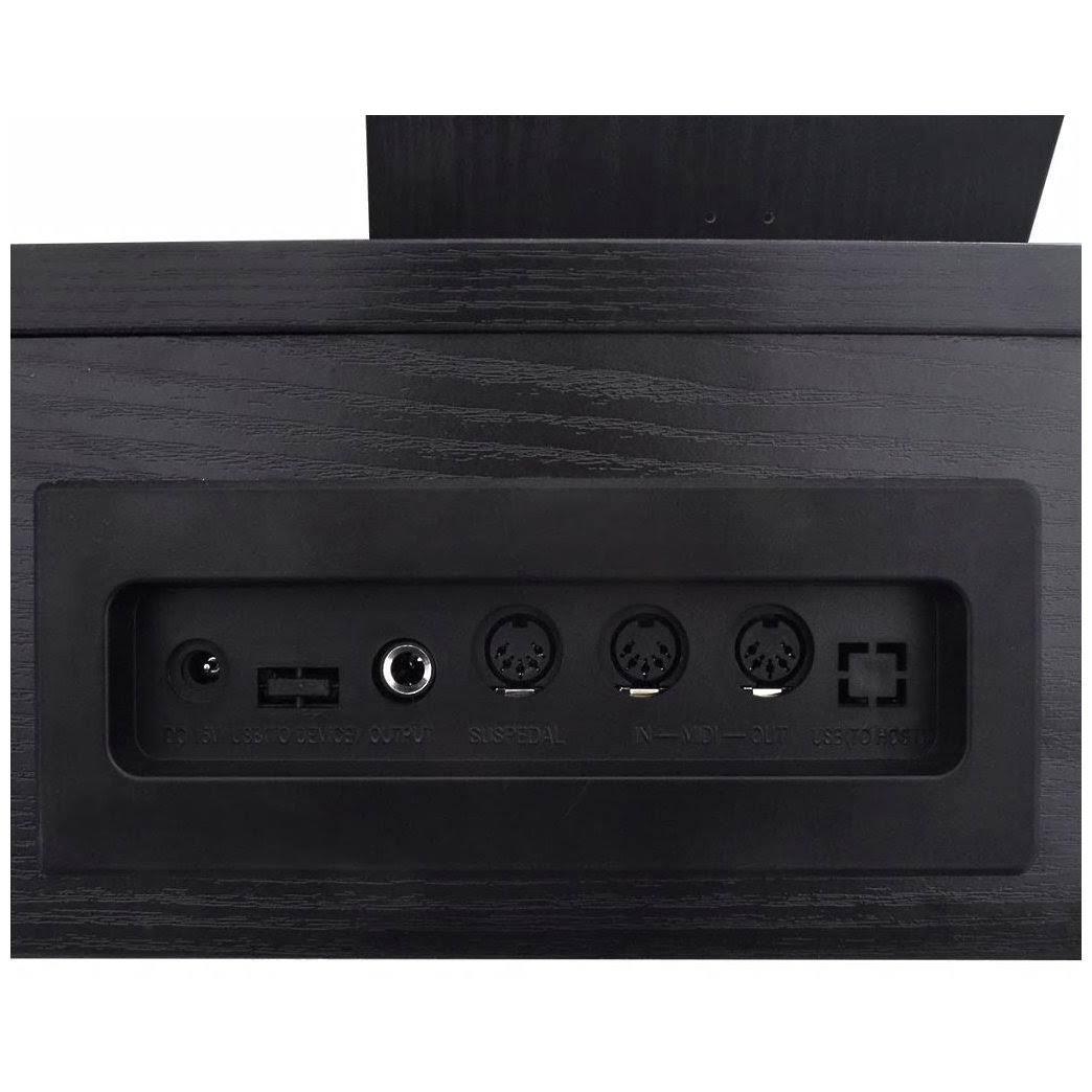 88-Key Digital Piano with Pedals Black H521