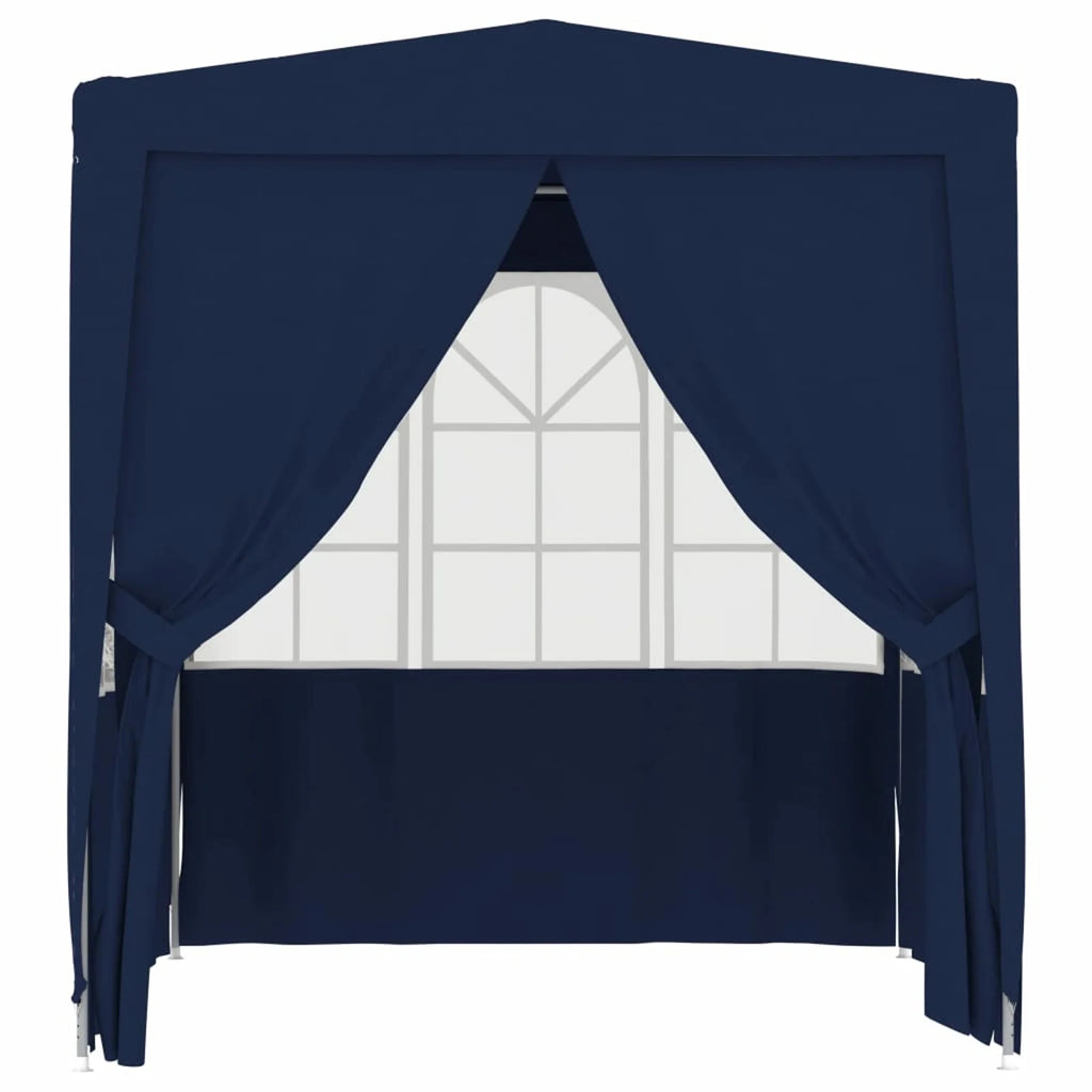 6.6'x6.6' Blue Party Tent with Side Walls Q612