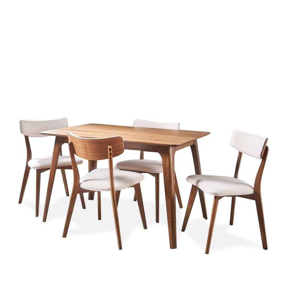5-Piece Wood Rectangle Dining Set V5738