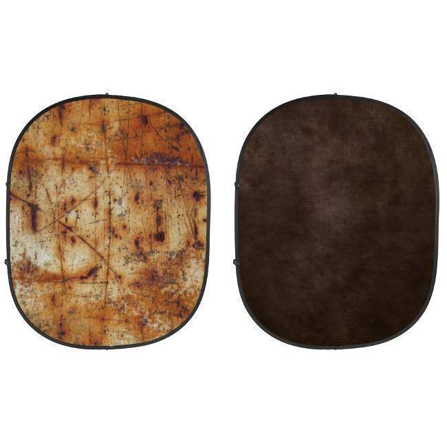 5x7 Collapsible Backdrop, Brown/Industrial Grunge Q281559