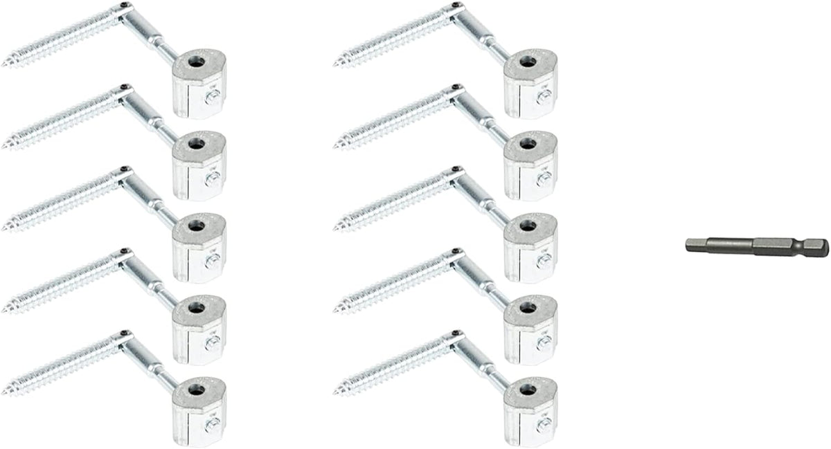 40 Pack Angled Railbolt with 5mm Hex Bit V53113