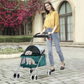 Folding Pet Stroller with Cup Holder Y9116