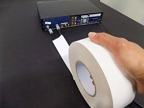 White Low Gloss Non Reflective Cloth Gaffer Tape, 12 inch x 60 yds L253