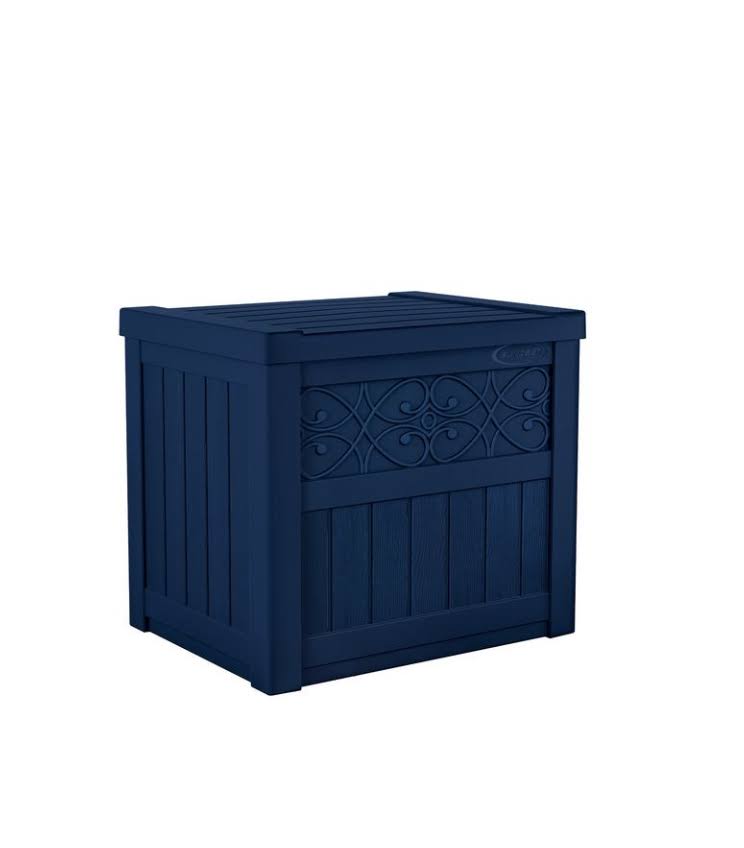 Navy Blue 22 gal. Resin Deck Box L943368