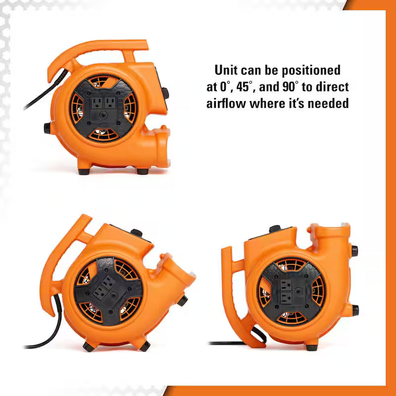 600 CFM 3-Speed Portable Blower Fan Air Mover Z76810