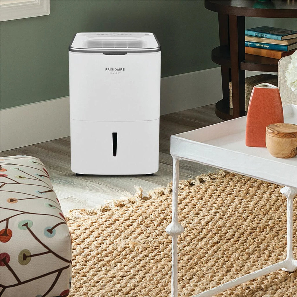 50-Pint Smart Portable Dehumidifier in White L62229