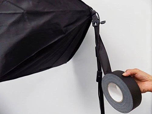 White Low Gloss Non Reflective Cloth Gaffer Tape, 12 inch x 60 yds L253